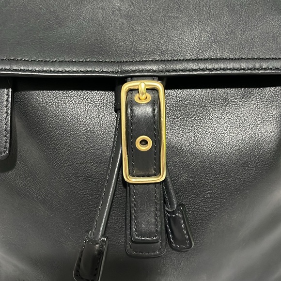 {NEW} Coach Backpack Soft Black Leather - Picture 3 of 12